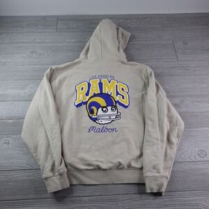 Malbon x LA Rams Hoodie Men's Medium NFL Los Angeles Pullover Sweatshirt